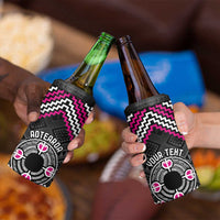 Personalised Aotearoa Niho Taniwha Motif 4 in 1 Can Cooler Tumbler Pink Style LT9 - Polynesian Pride