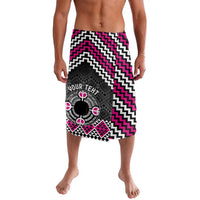 Personalised Aotearoa Niho Taniwha Motif Lavalava Pink Style LT9 Pink - Polynesian Pride