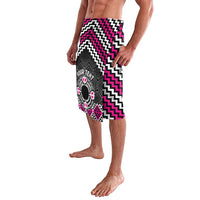 Personalised Aotearoa Niho Taniwha Motif Lavalava Pink Style LT9 - Polynesian Pride