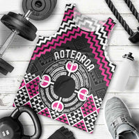 Personalised Aotearoa Niho Taniwha Motif Men Tank Top Pink Style LT9 - Polynesian Pride