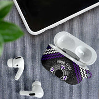 Personalised Aotearoa Niho Taniwha Motif AirPods Case Violet Style LT9 - Polynesian Pride