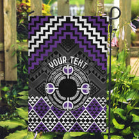 Personalised Aotearoa Niho Taniwha Motif Garden Flag Violet Style LT9 Garden Flag Violet - Polynesian Pride