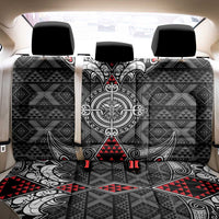 Black Aotearoa Taniko Motif Back Car Seat Cover Vintage Maori New Zealand Tribal Art Pattern