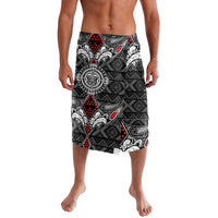 Black Aotearoa Tanilo Motif Lavalava Vintage Maori New Zealand Tribal Art Pattern LT9 Black - Polynesian Pride