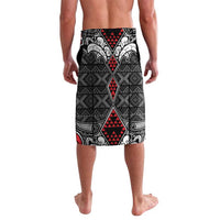 Black Aotearoa Tanilo Motif Lavalava Vintage Maori New Zealand Tribal Art Pattern LT9 - Polynesian Pride