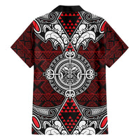 Red Aotearoa Tanilo Motif Hawaiian Shirt Vintage Maori New Zealand Tribal Art Pattern LT9 - Polynesian Pride