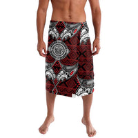 Red Aotearoa Tanilo Motif Lavalava Vintage Maori New Zealand Tribal Art Pattern LT9 Red - Polynesian Pride