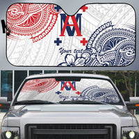 Kingdom of Uvea 1842-1860 Personalized Auto Sun Shade Wallis and Futuna Polynesian Tribal Pattern - Polynesian Pride