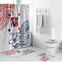 Kingdom of Uvea 1842-1860 Personalized Bathroom Set Wallis and Futuna Polynesian Tribal Pattern - Polynesian Pride