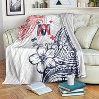 Kingdom of Uvea 1842-1860 Personalized Blanket Wallis and Futuna Polynesian Tribal Pattern