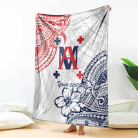 Kingdom of Uvea 1842-1860 Personalized Blanket Wallis and Futuna Polynesian Tribal Pattern