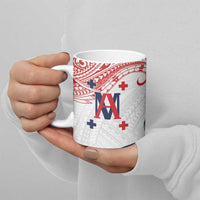 Kingdom of Uvea 1842-1860 Personalized Ceramic Mug Wallis and Futuna Polynesian Tribal Pattern - Polynesian Pride