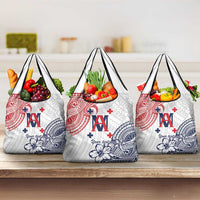 Kingdom of Uvea 1842-1860 Personalized Grocery Bag Wallis and Futuna Polynesian Tribal Pattern