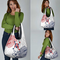 Kingdom of Uvea 1842-1860 Personalized Grocery Bag Wallis and Futuna Polynesian Tribal Pattern