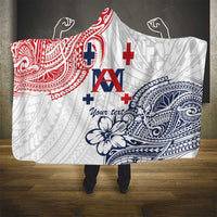 Kingdom of Uvea 1842-1860 Personalized Hooded Blanket Wallis and Futuna Polynesian Tribal Pattern