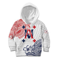 Kingdom of Uvea 1842-1860 Personalized Kid Hoodie Wallis and Futuna Polynesian Tribal Pattern LT9 Hoodie White - Polynesian Pride