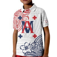 Kingdom of Uvea 1842-1860 Personalized Kid Polo Shirt Wallis and Futuna Polynesian Tribal Pattern