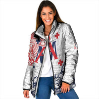 Kingdom of Uvea 1842-1860 Personalized Padded Jacket Wallis and Futuna Polynesian Tribal Pattern - Polynesian Pride