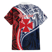 Kingdom of Uvea 1860-1886 Personalized Family Matching Tank Maxi Dress and Hawaiian Shirt Wallis and Futuna Polynesian Tribal Pattern