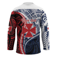 Kingdom of Uvea 1860-1886 Personalized Hockey Jersey Wallis and Futuna Polynesian Tribal Pattern LT9 - Polynesian Pride