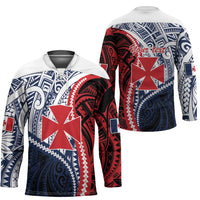 Kingdom of Uvea 1860-1886 Personalized Hockey Jersey Wallis and Futuna Polynesian Tribal Pattern LT9 - Polynesian Pride
