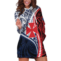 Kingdom of Uvea 1860-1886 Personalized Hoodie Dress Wallis and Futuna Polynesian Tribal Pattern
