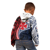 Kingdom of Uvea 1860-1886 Personalized Kid Hoodie Wallis and Futuna Polynesian Tribal Pattern LT9 - Polynesian Pride