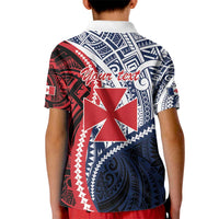 Kingdom of Uvea 1860-1886 Personalized Kid Polo Shirt Wallis and Futuna Polynesian Tribal Pattern