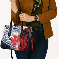 Kingdom of Uvea 1860-1886 Personalized Leather Bag Wallis and Futuna Polynesian Tribal Pattern - Polynesian Pride