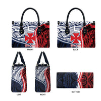 Kingdom of Uvea 1860-1886 Personalized Leather Bag Wallis and Futuna Polynesian Tribal Pattern - Polynesian Pride