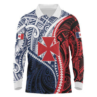 Kingdom of Uvea 1860-1886 Personalized Long Sleeve Polo Shirt Wallis and Futuna Polynesian Tribal Pattern