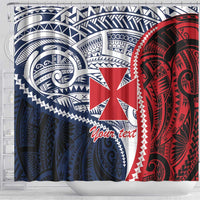 Kingdom of Uvea 1860-1886 Personalized Shower Curtain Wallis and Futuna Polynesian Tribal Pattern