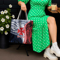 Kingdom of Uvea 1860-1886 Personalized Tote Bag Wallis and Futuna Polynesian Tribal Pattern - Polynesian Pride