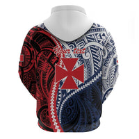 Kingdom of Uvea 1860-1886 Personalized Zip Hoodie Wallis and Futuna Polynesian Tribal Pattern LT9 - Polynesian Pride