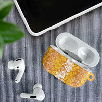 Hawaiian Lei Day AirPods Case Gold Hibiscus Flowers Lei Art LT9 - Polynesian Pride