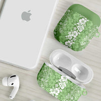 Hawaiian Lei Day AirPods Case Green Hibiscus Flowers Lei Art LT9 - Polynesian Pride