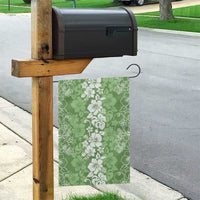Hawaiian Lei Day Garden Flag Green Hibiscus Flowers Lei Art
