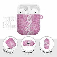 Hawaiian Lei Day AirPods Case Pink Hibiscus Flowers Lei Art LT9 - Polynesian Pride