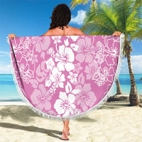Hawaiian Lei Day Beach Blanket Pink Hibiscus Flowers Lei Art LT9 - Polynesian Pride