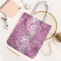 Hawaiian Lei Day Tote Bag Pink Hibiscus Flowers Lei Art - Polynesian Pride