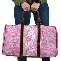 Hawaiian Lei Day Travel Bag Pink Hibiscus Flowers Lei Art - Polynesian Pride