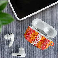 Hawaiian Lei Day AirPods Case Red Hibiscus Flowers Lei Art LT9 - Polynesian Pride