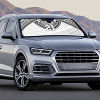 Flying Fijians Pacific Fiji Rugby Custom Auto Sun Shade Polynesian Pattern - Polynesian Pride