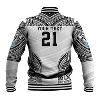 Flying Fijians Pacific Fiji Rugby Custom Baseball Jacket Polynesian Pattern
