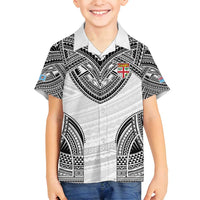 Flying Fijians Pacific Fiji Rugby Custom Family Matching Summer Maxi Dress and Hawaiian Shirt Polynesian Pattern