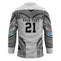 Flying Fijians Pacific Fiji Rugby Custom Hockey Jersey Polynesian Pattern LT9 - Polynesian Pride