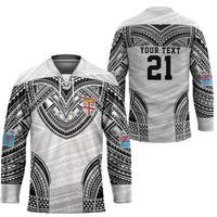 Flying Fijians Pacific Fiji Rugby Custom Hockey Jersey Polynesian Pattern LT9 - Polynesian Pride