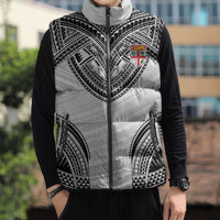 Flying Fijians Pacific Fiji Rugby Custom Sleeveless Puffer Jacket Polynesian Pattern - Polynesian Pride