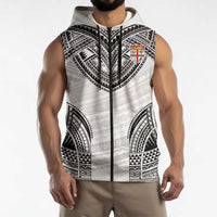 Flying Fijians Pacific Fiji Rugby Custom Sleeveless Zip Hoodie Polynesian Pattern LT9 - Polynesian Pride