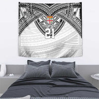 Flying Fijians Pacific Fiji Rugby Custom Tapestry Polynesian Pattern